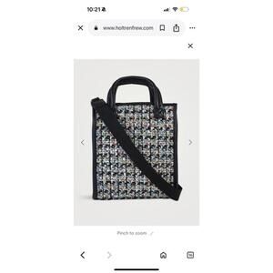 MZ WALLACE Tweed Crossbody Mini Box Bag